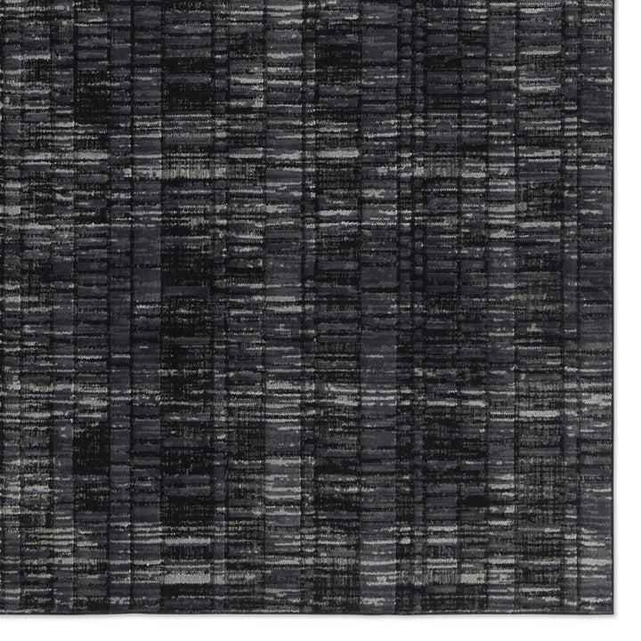 Jaipur Living Carbon Geometric Gray/ Black Runner Rug (2'8"X8')