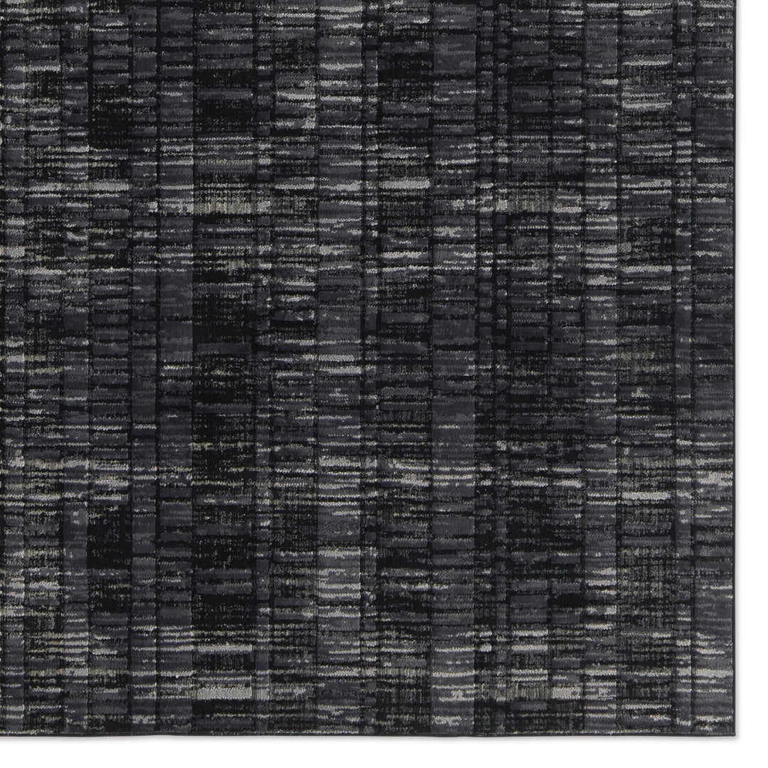 Jaipur Living Carbon Geometric Gray/ Black Area Rug (5'3"X8')