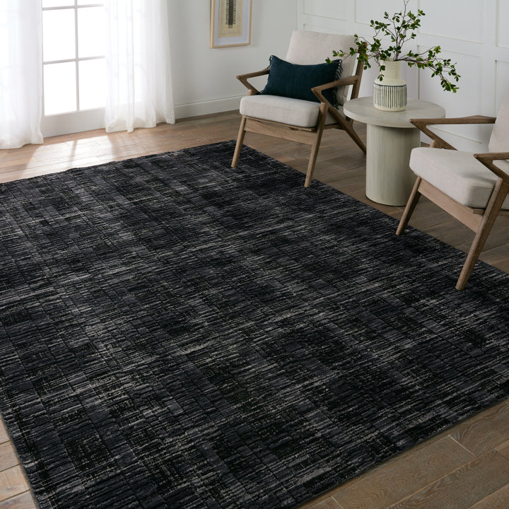 Jaipur Living Carbon Geometric Gray/ Black Runner Rug (2'8"X8')