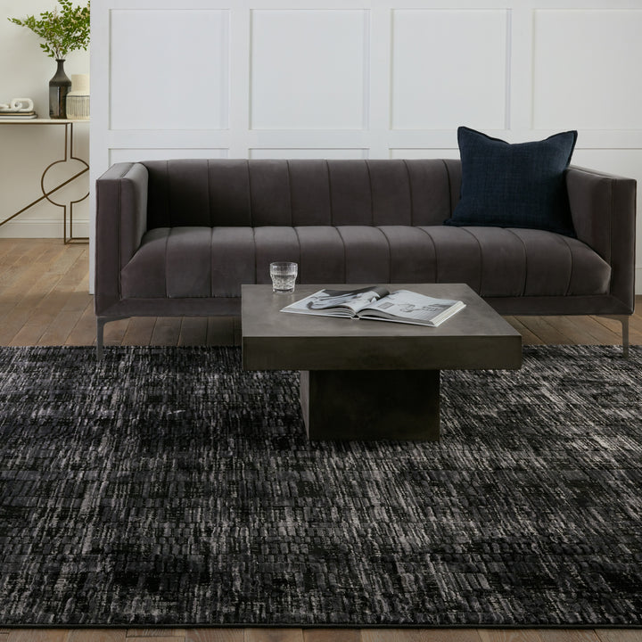 Jaipur Living Carbon Geometric Gray/ Black Area Rug (5'3"X8')