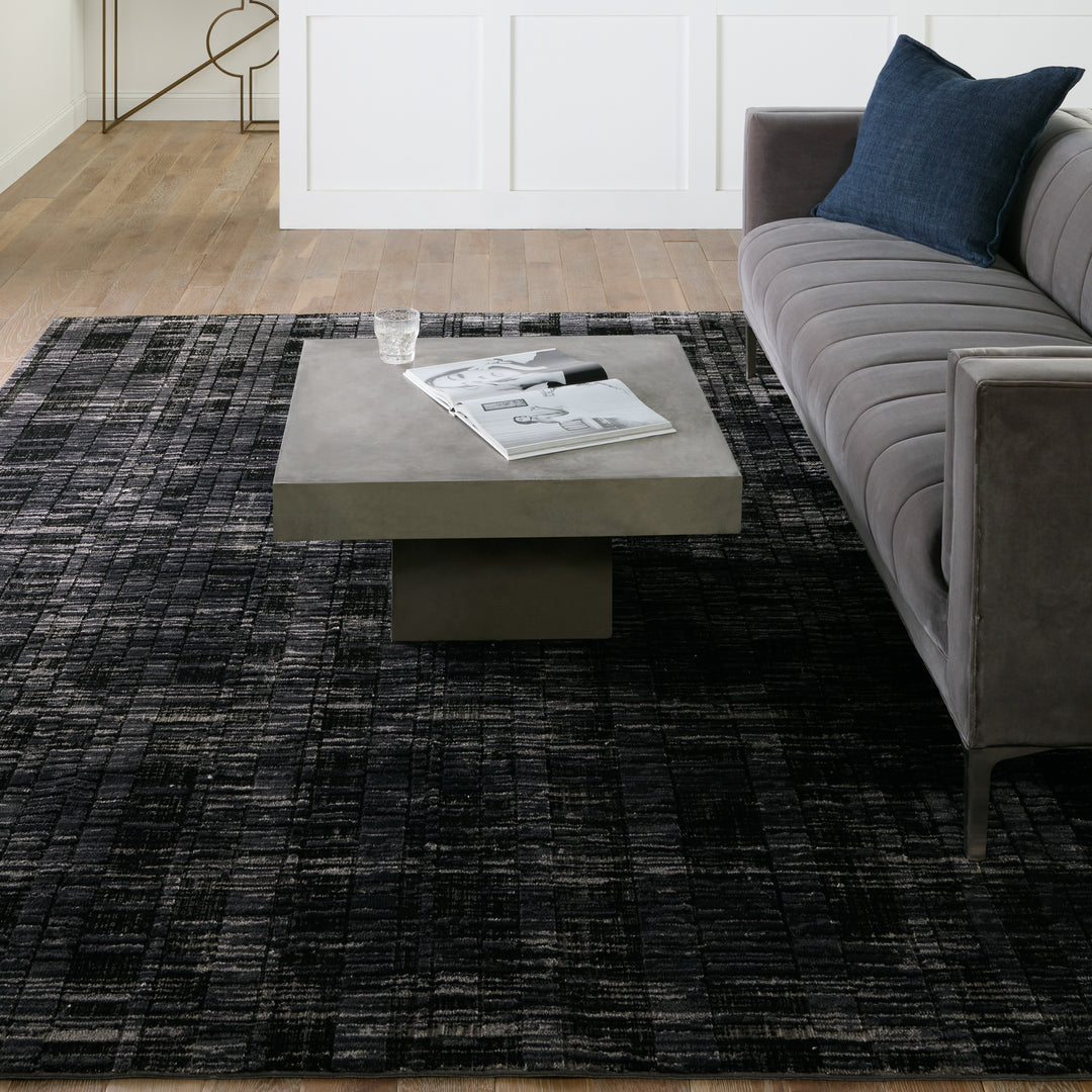 Jaipur Living Carbon Geometric Gray/ Black Runner Rug (2'8"X8')