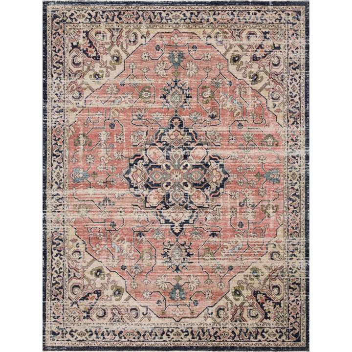 Magnolia Home By Joanna Gaines x Loloi Graham Coral / Navy 4'-0" x 6'-0" Accent Rug