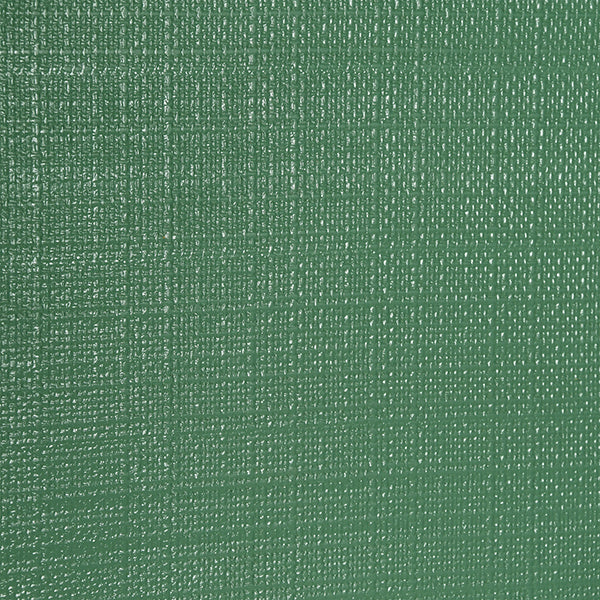 Three Tier Center Column Side Table In Textured Green Linen