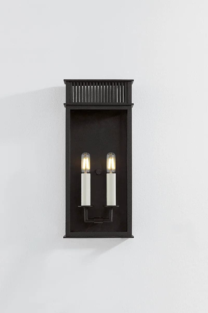 Gridley Exterior Wall Sconce-Troy Lighting-TROY-B6018-TBK-Outdoor Wall SconcesW7.75"-6-France and Son