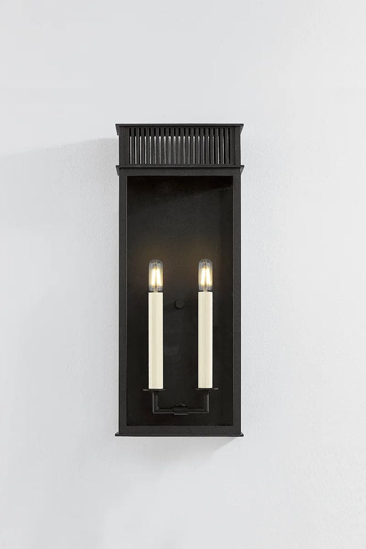 Gridley Exterior Wall Sconce-Troy Lighting-TROY-B6022-TBK-Outdoor Wall SconcesW9.25"-3-France and Son