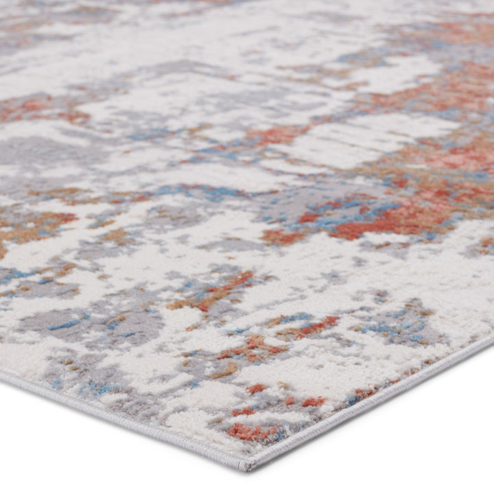 Vibe by Jaipur Living Tocarra Abstract Gray/ Red Area Rug (8'X10')