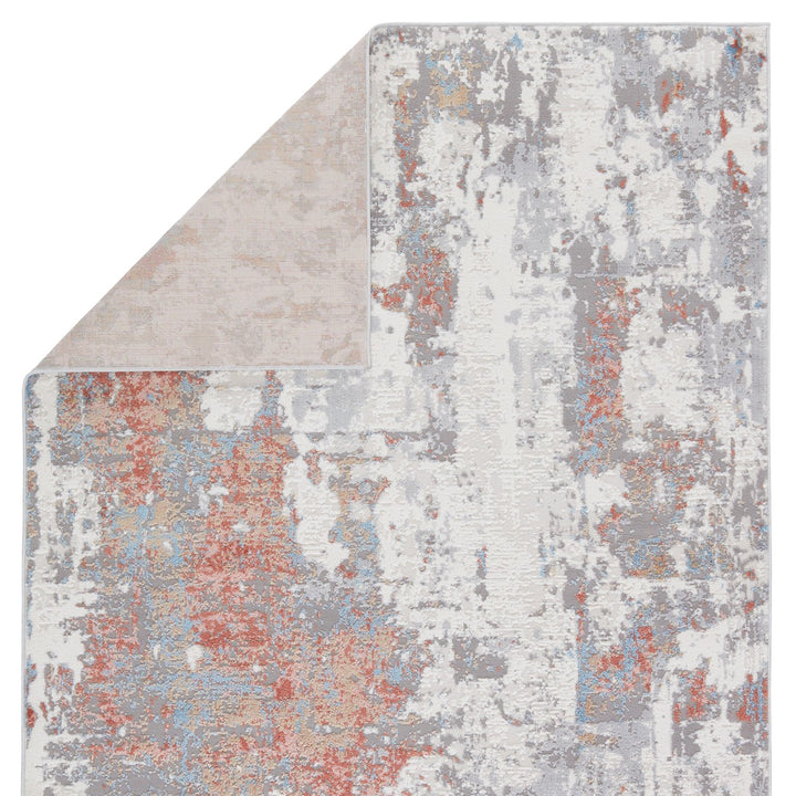 Vibe by Jaipur Living Tocarra Abstract Gray/ Red Area Rug (8'X10')