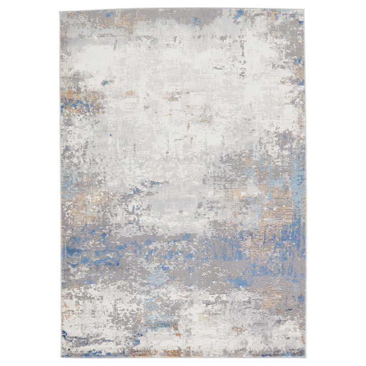 Vibe by Jaipur Living Ridley Abstract Gray/ Blue Area Rug (9'6"X13')