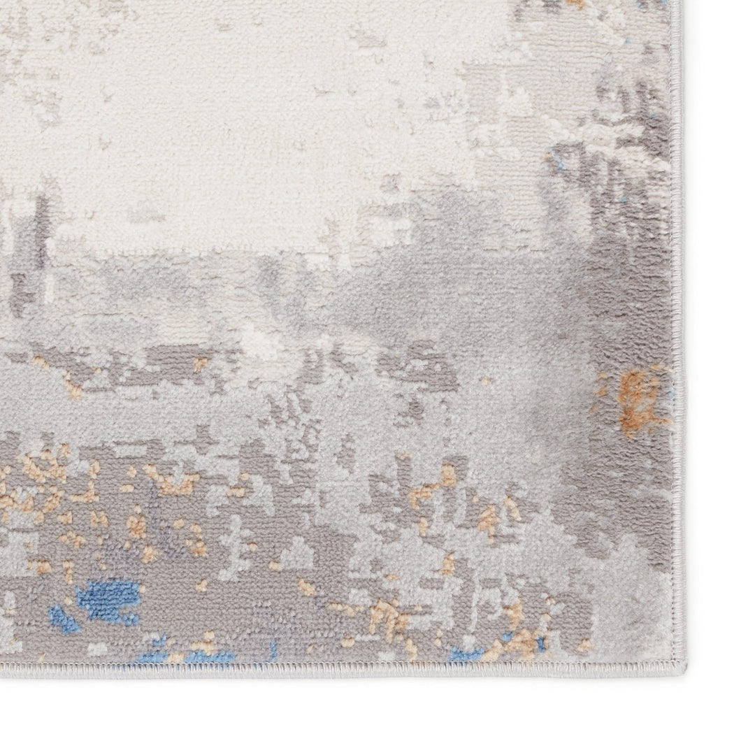 Vibe by Jaipur Living Ridley Abstract Gray/ Blue Area Rug (9'6"X13')