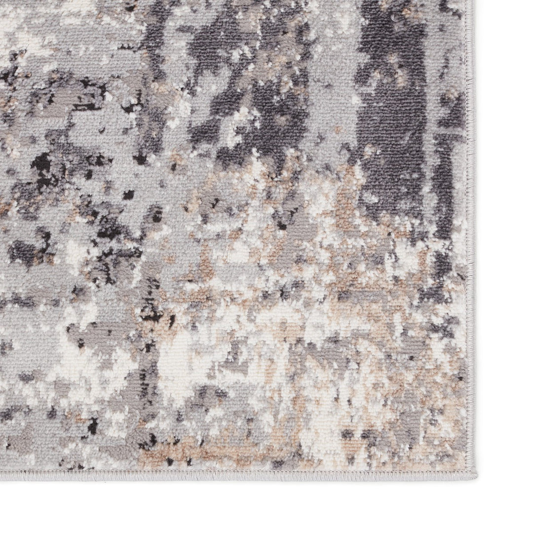 Vibe by Jaipur Living Perrin Abstract Gray/ Tan Area Rug (9'6"X13')