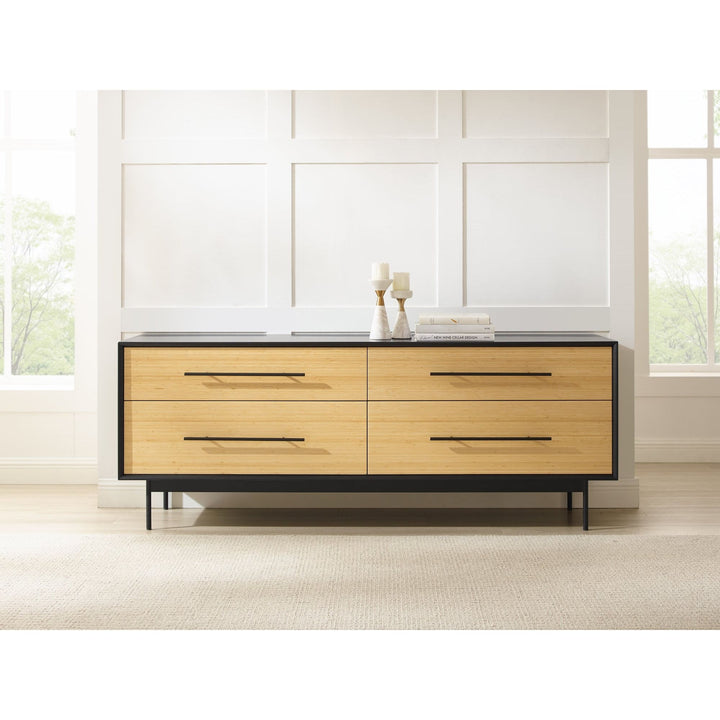 Santa Cruz 4 Drawer Double Dresser - Wheat