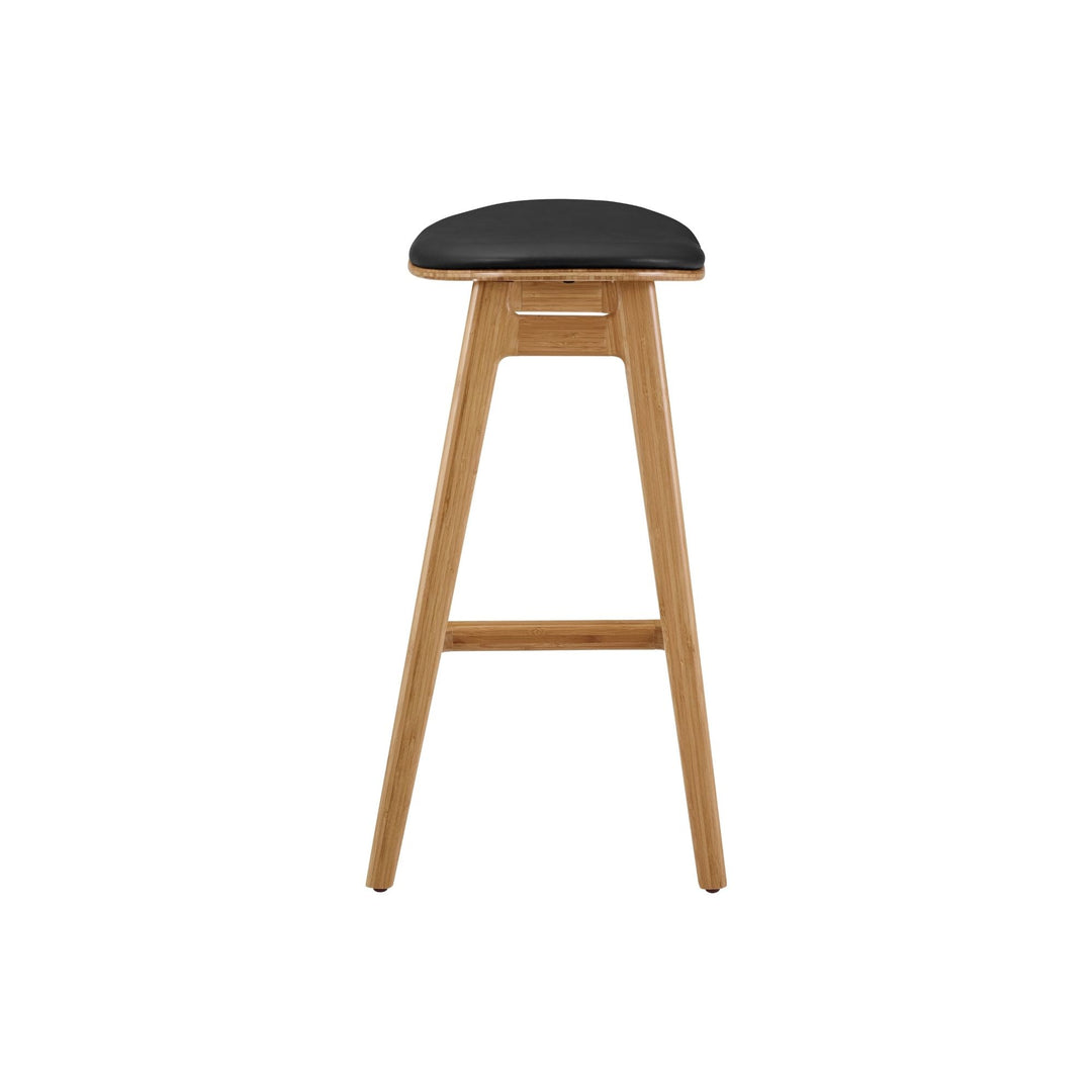 Skol Counter Height Stool With Leather Seat - Caramelized