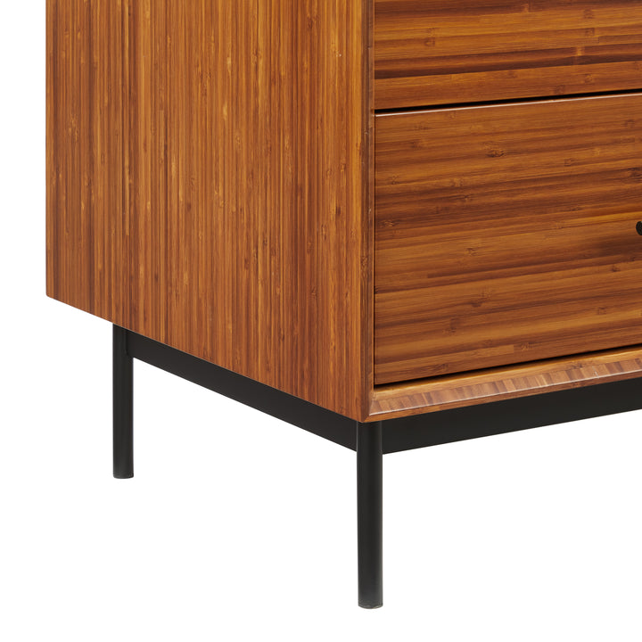 Taylor 5 Drawer Highboy Chest - Amber