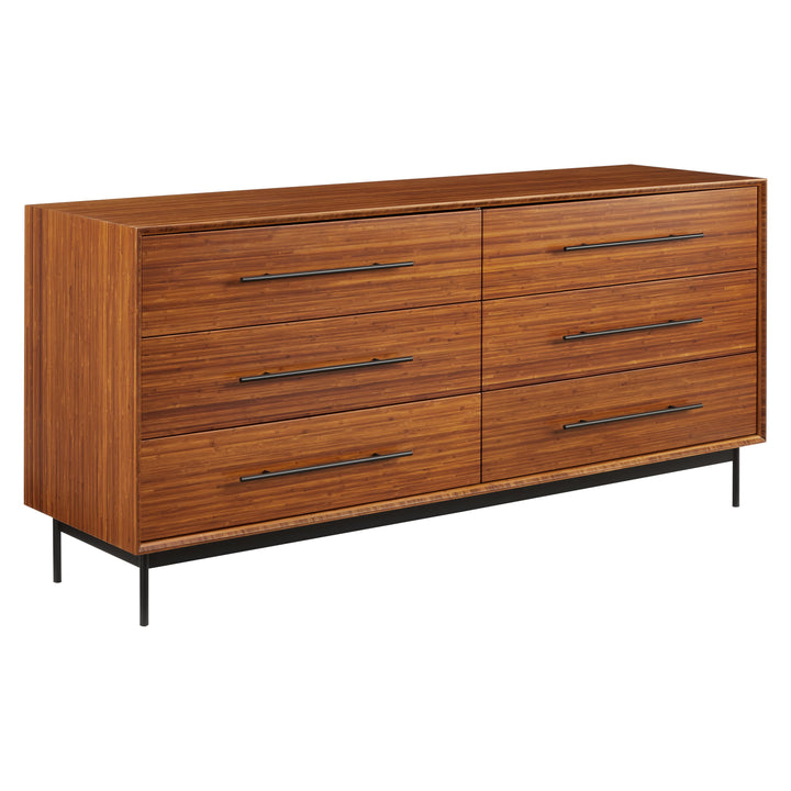 Taylor 6 Drawer Dresser - Amber