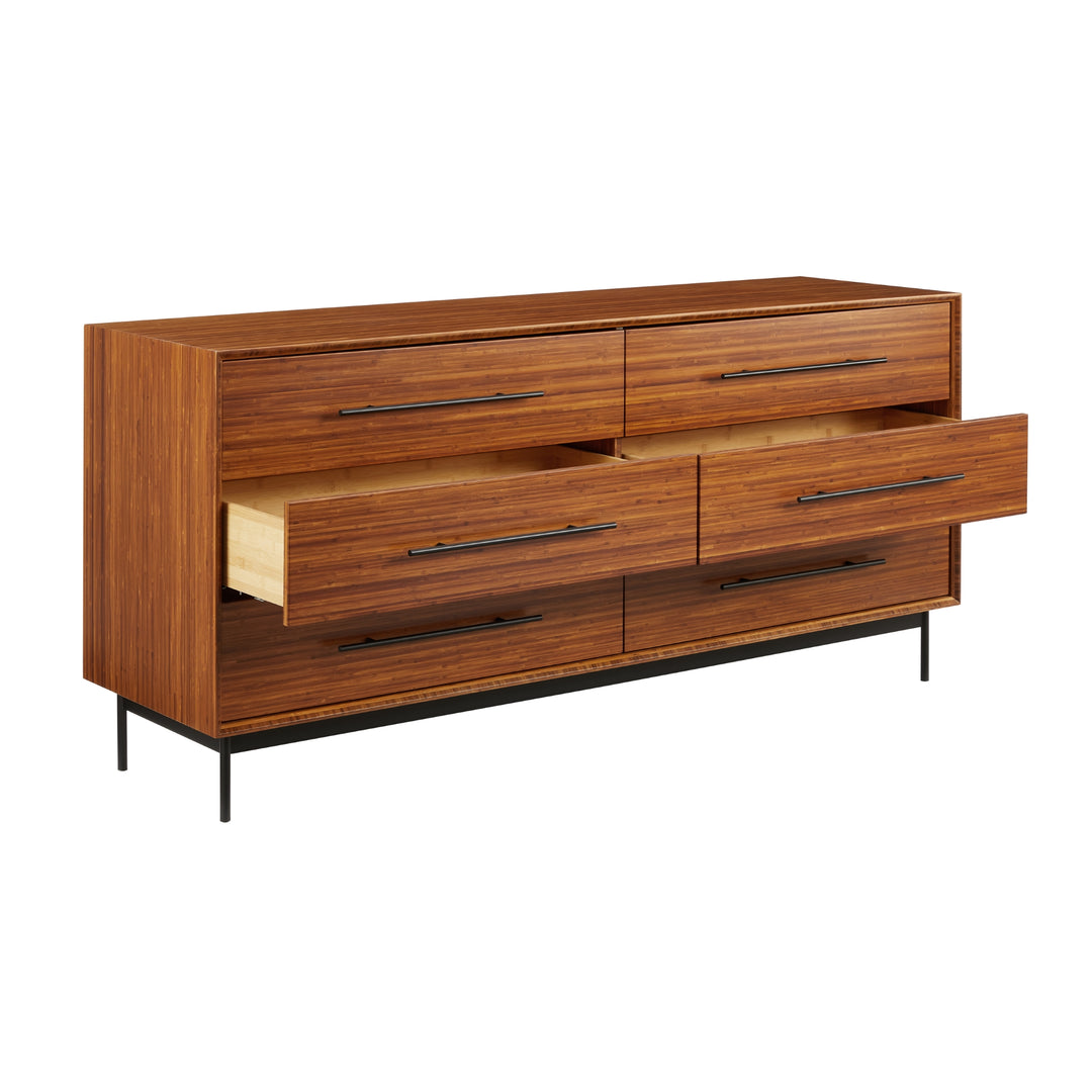 Taylor 6 Drawer Dresser - Amber