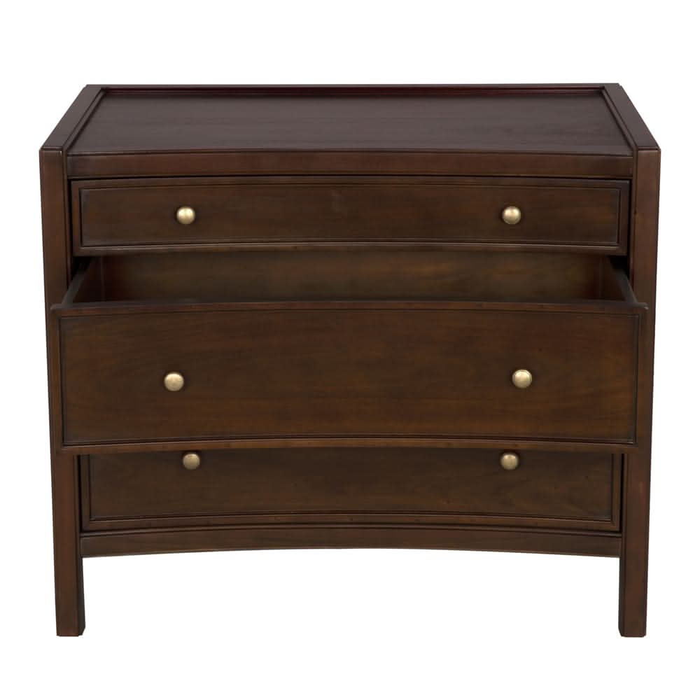 Nightstands Hampton Bedside Table, Hand Rubbed Brown
