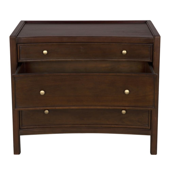 Nightstands Hampton Bedside Table, Hand Rubbed Brown