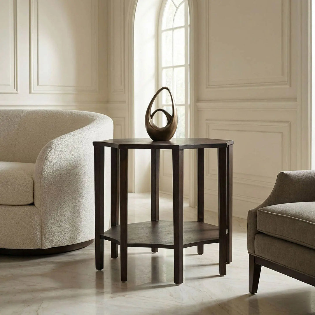 Ariana Side Table, Ebony Walnut