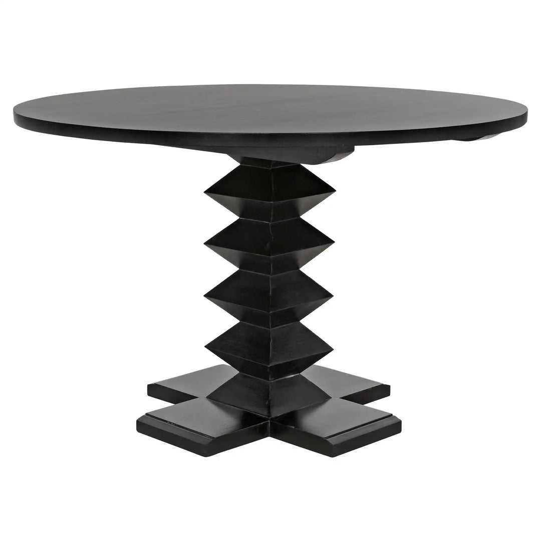 Zig-Zag Base Dining Table