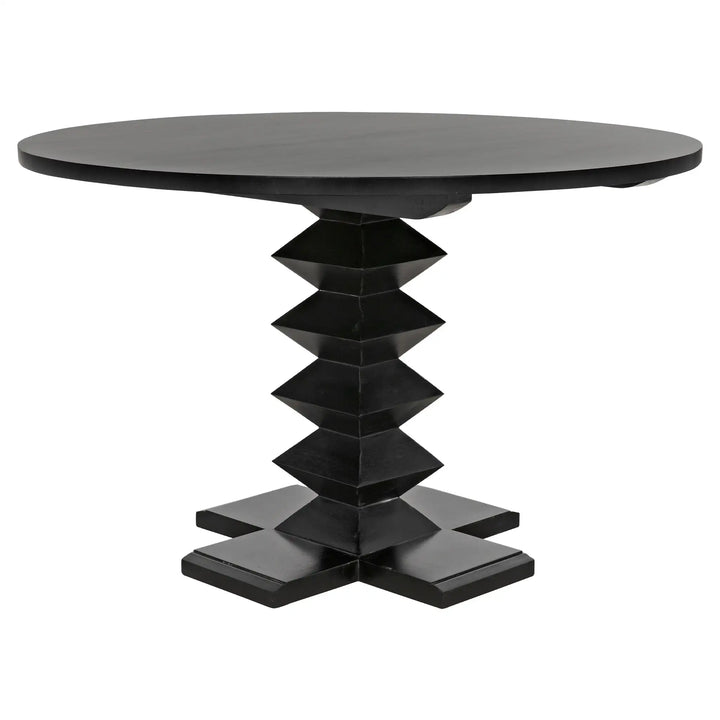 Zig-Zag Base Dining Table