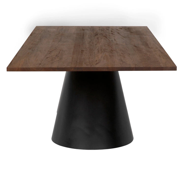 Mason Dining Table - Dark Walnut and Matte Black