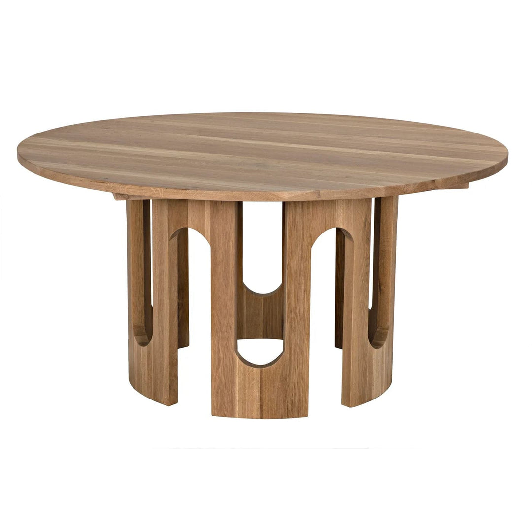 Kirill Table - White Oak-Noir-NOIR-GTAB595WO-Dining Tables-1-France and Son
