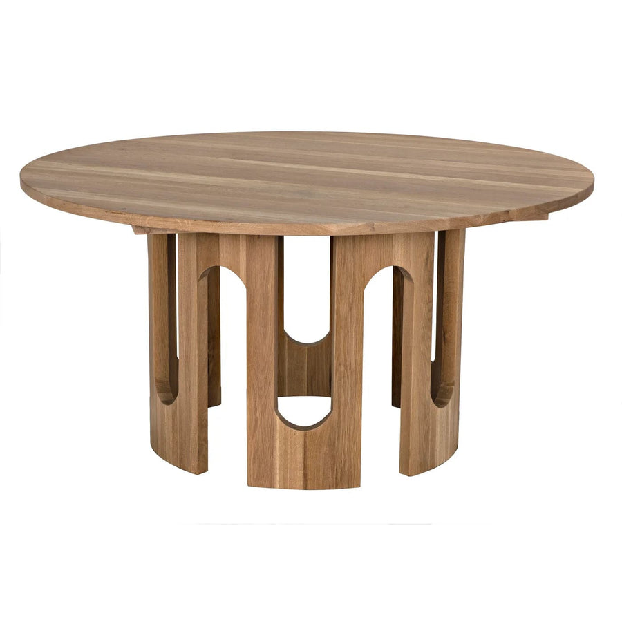 Kirill Table - White Oak-Noir-NOIR-GTAB595WO-Dining Tables-1-France and Son