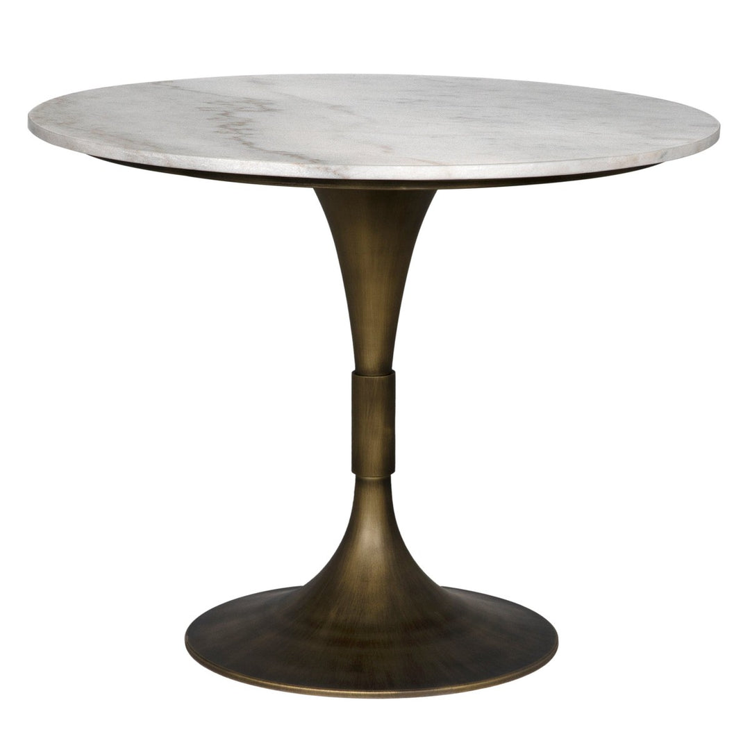 Jman Table 36" - Aged Brass Finish