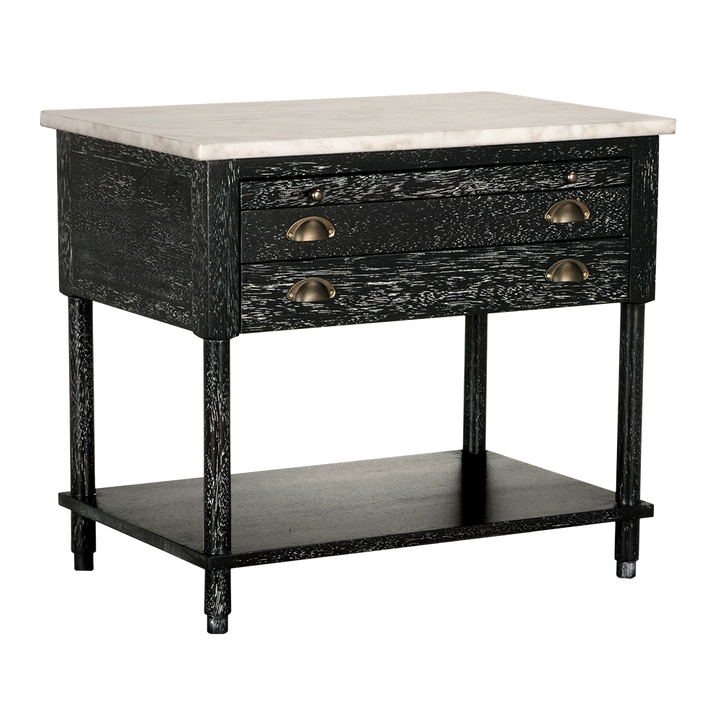 Artemio Side Table with Marble Top
