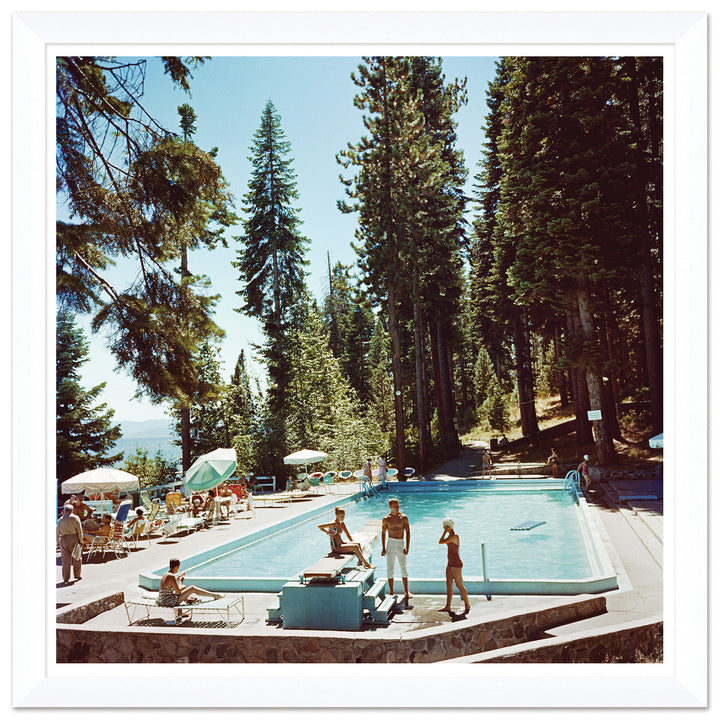 Getty Images, "Pool at Lake Tahoe," Slim Aarons, January 1, 1959 by Soicher Marin