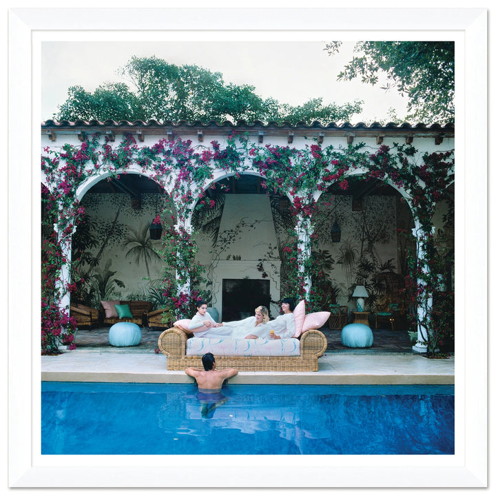 Getty Images, "Sofa by the Pool," Slim Aarons, January 1, 1984 by Soicher Marin