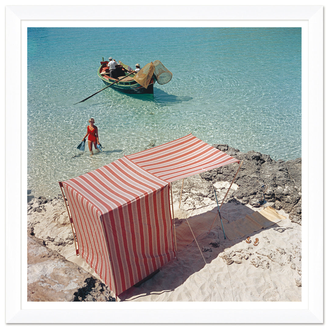 Getty Images, "Marietine Birnie, Blau Lagoon," Slim Aarons, July 1, 1959 by Soicher Marin