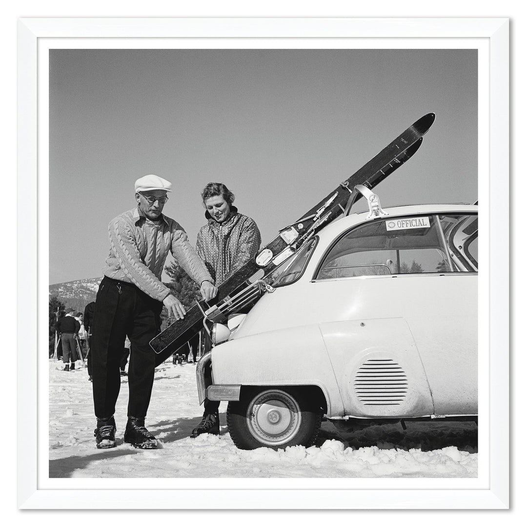 Getty Images "New England Skiing," Slim Aarons, January 1, 1955 by Soicher Marin