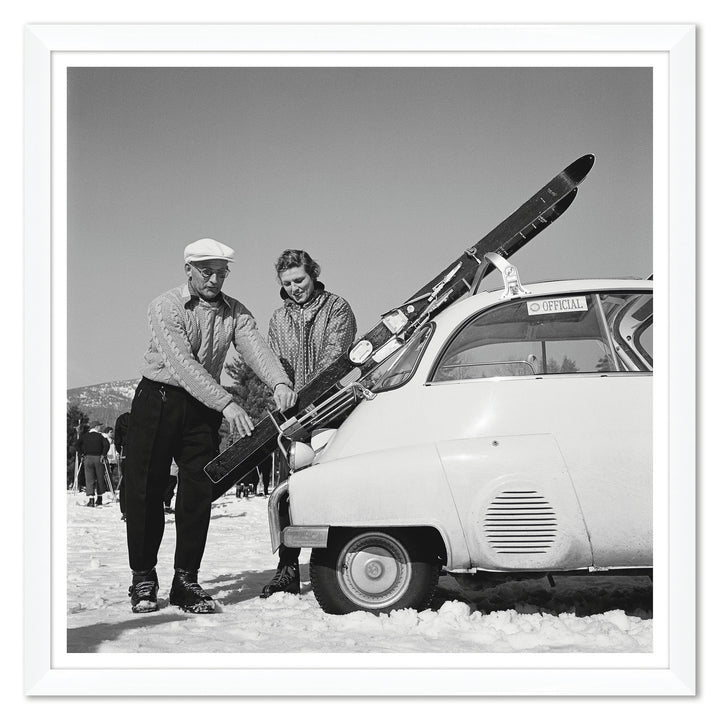 Getty Images "New England Skiing," Slim Aarons, January 1, 1955 by Soicher Marin