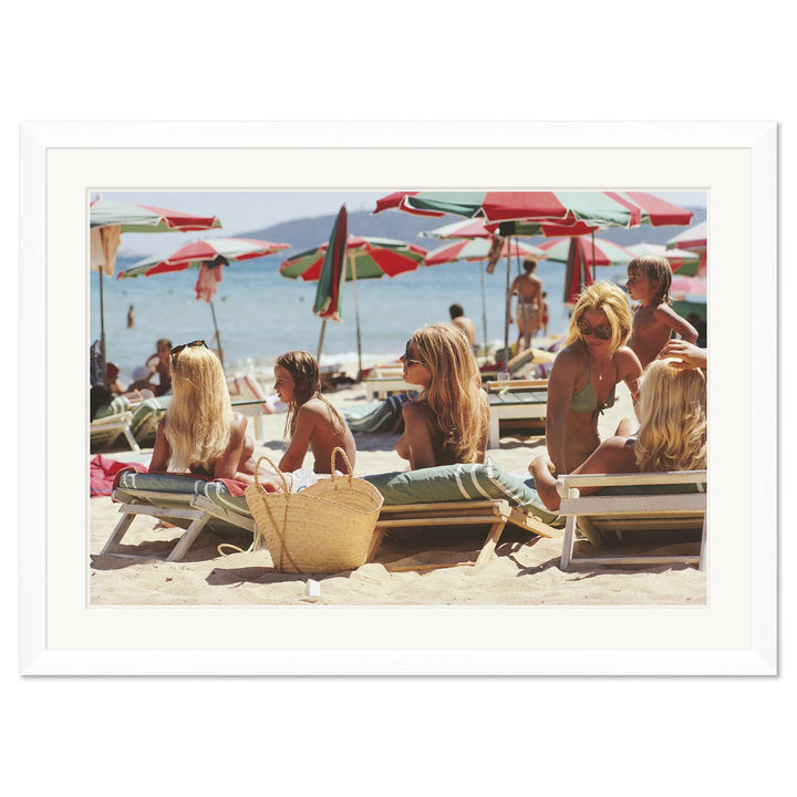 Getty Images, "Saint-Tropez Beach," Slim Aarons, August 1971 by Soicher Marin