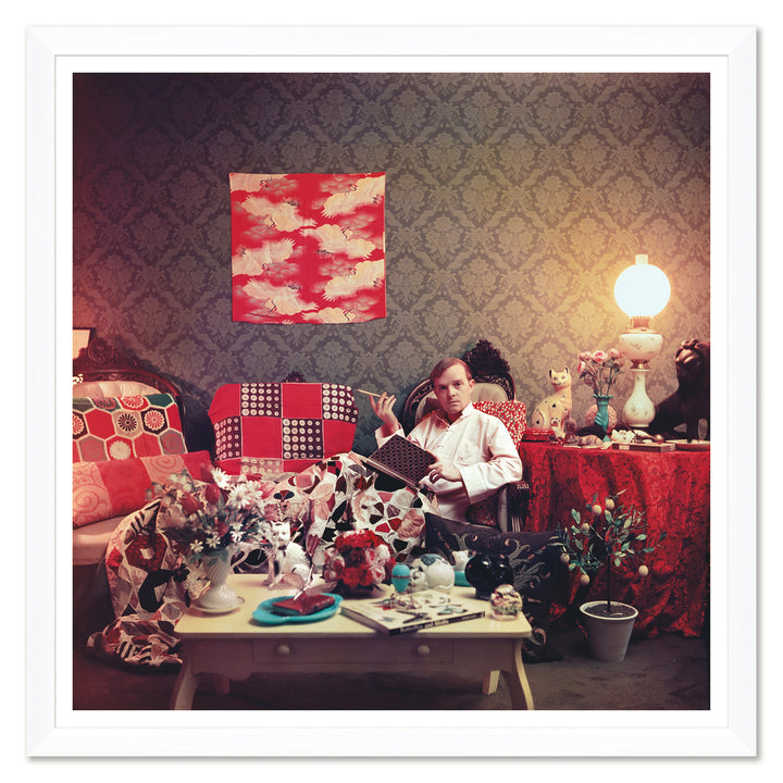 Getty Images, "Capote at Home", Slim Aarons, January 1, 1958 by Soicher Marin