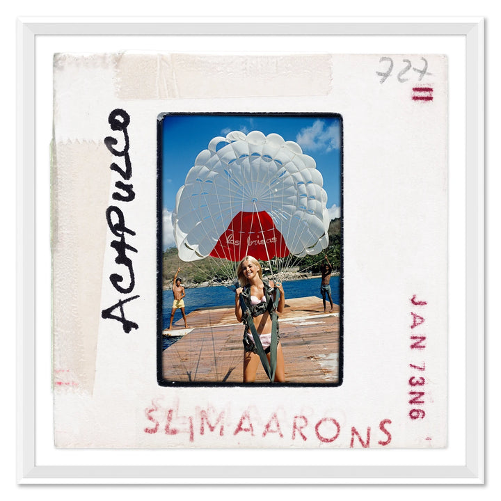 "Paragliding in Acapulco - Slide", Slim Aarons, January 1, 1968 by Soicher Marin