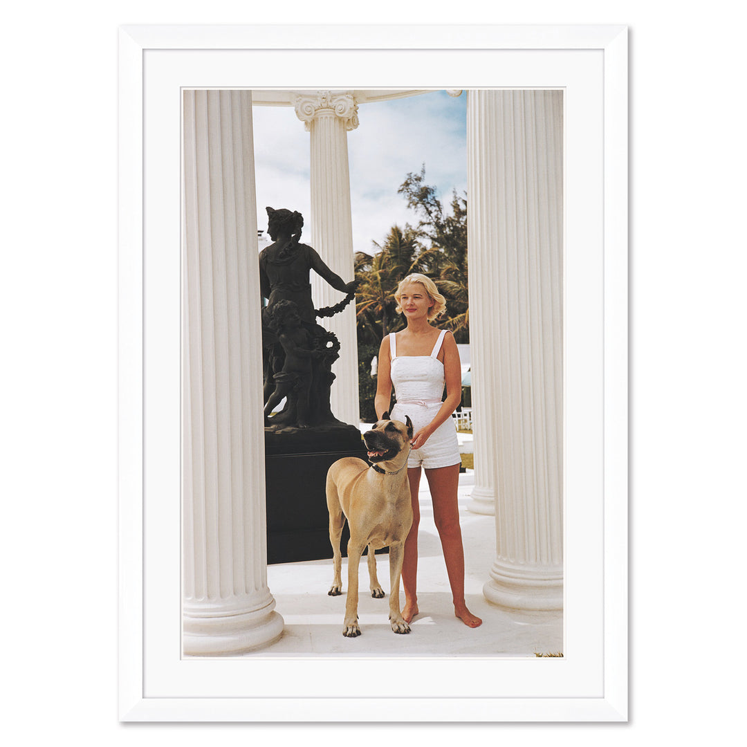 Getty Images, "C.Z. Guest with her Great Dane," Slim Aarons, January 1, 1953 by Soicher Marin
