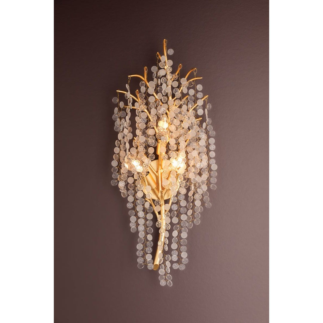 Genoa Wall Sconce - Gold Leaf 3 Lights