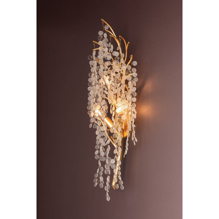 Genoa Wall Sconce - Gold Leaf 3 Lights