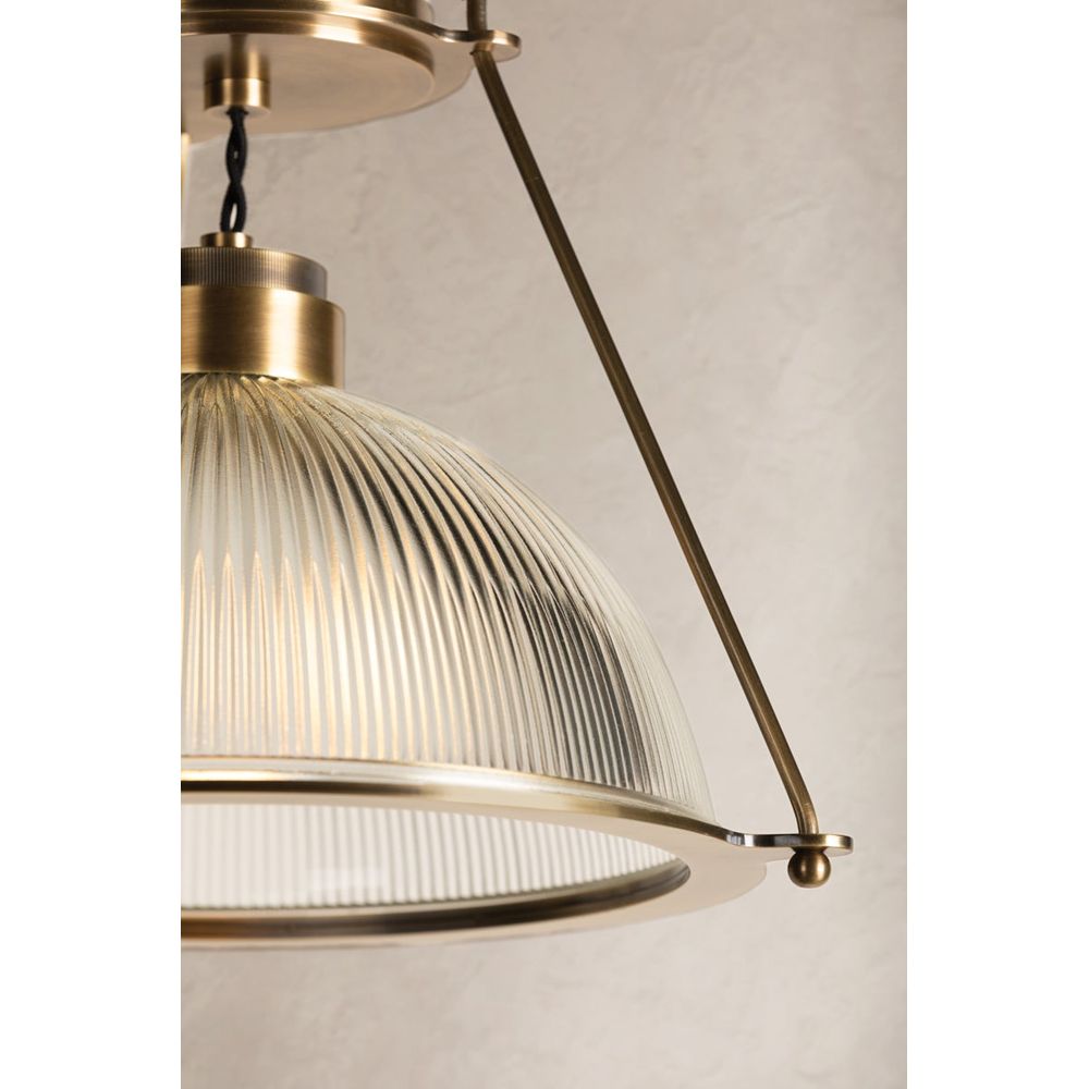 Glint Semi Flush - Patina Brass