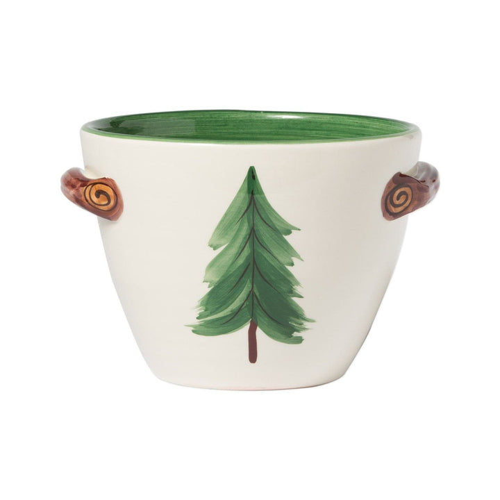 Old St. Nick Handled Serving Bowl with Popcorn