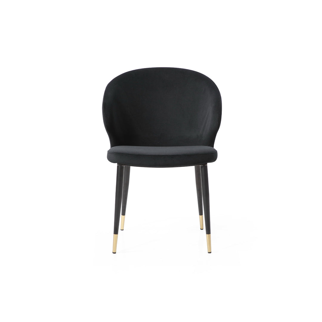 Gracie Dining Chair-Whiteline Modern Living-WHITELINE-DC1795F-BLK-Dining Chairs-1-France and Son