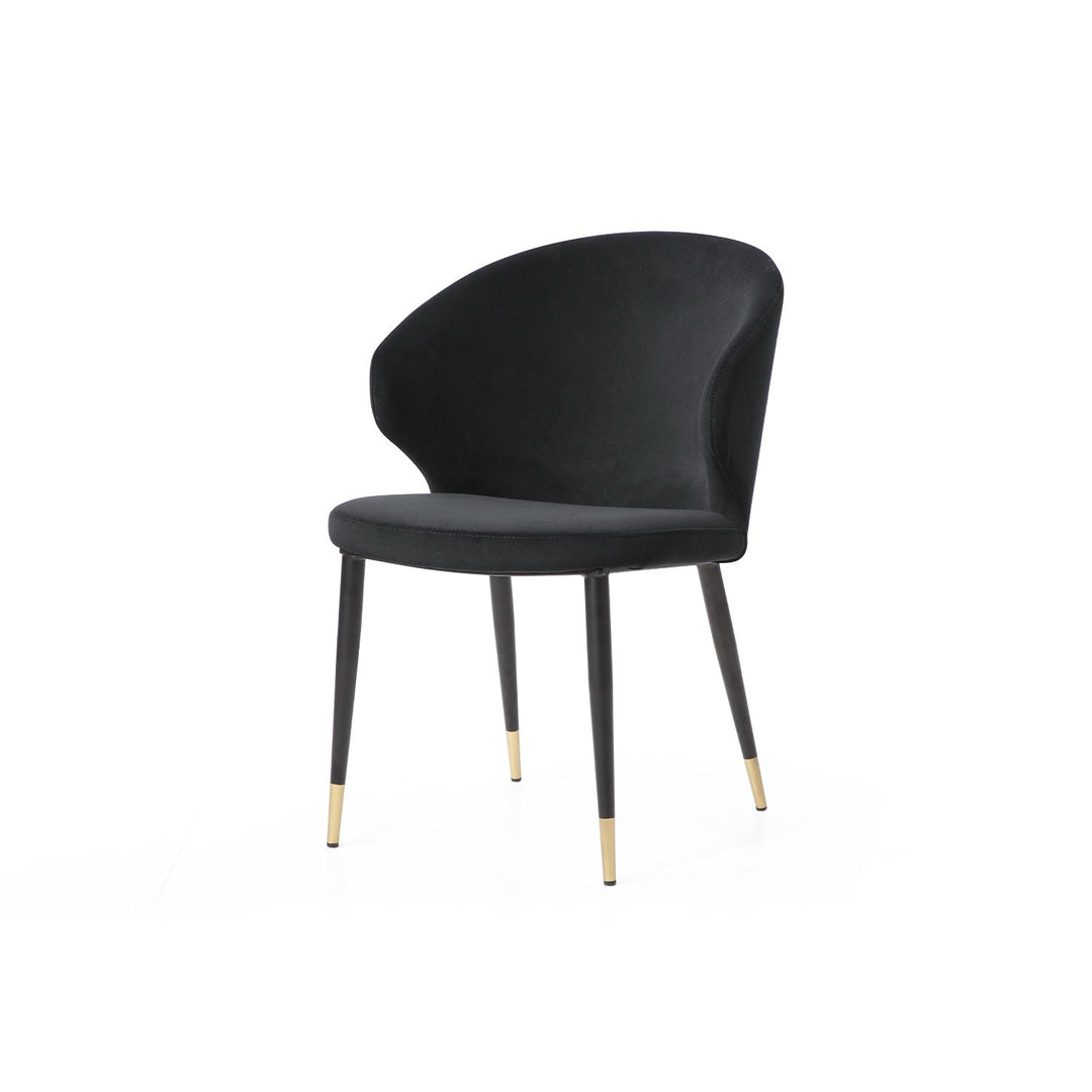 Gracie Dining Chair-Whiteline Modern Living-WHITELINE-DC1795F-BLK-Dining Chairs-3-France and Son