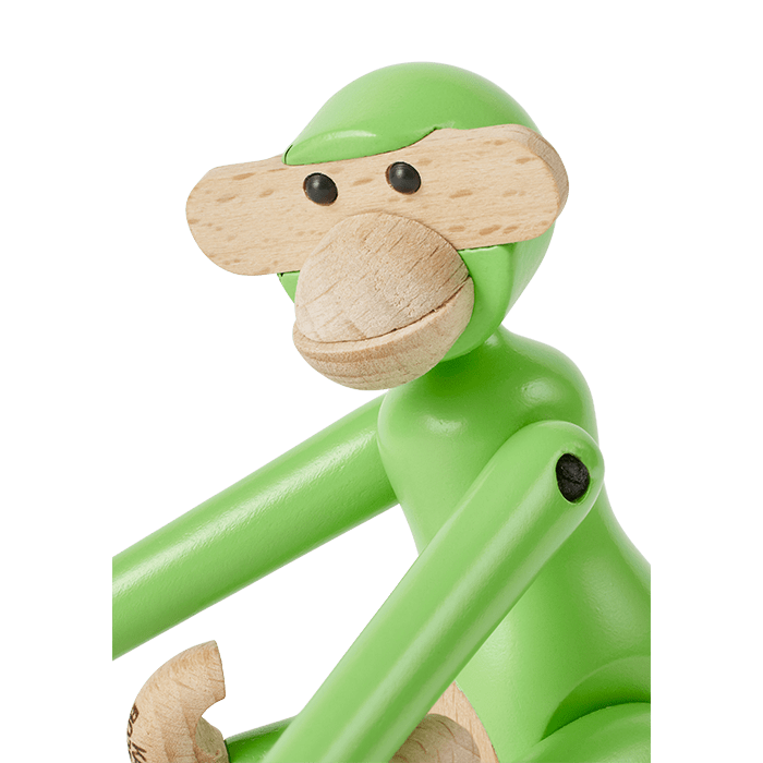 Kay Bojesen Monkey, Mini, Light Green, H: 3.7"