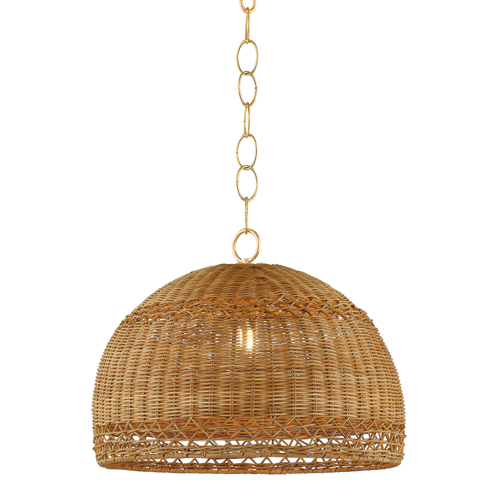 Pendants April Pendant-Aged Brass