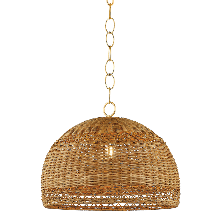 Pendants April Pendant-Aged Brass