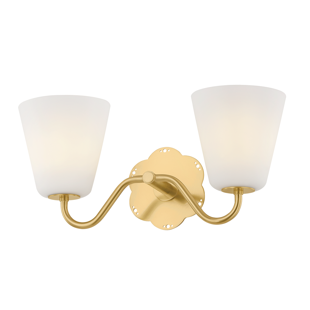 Bathroom Lighting Leonella Bath And Vanity-Aged Brass