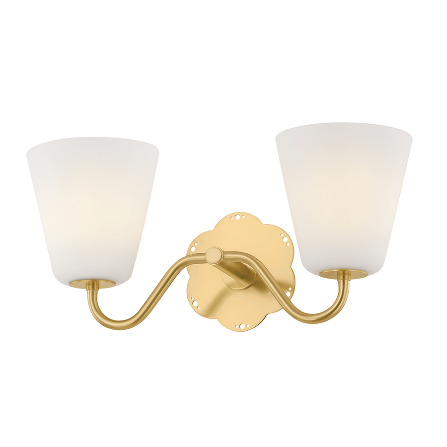 Bathroom Lighting Leonella Bath And Vanity-Aged Brass
