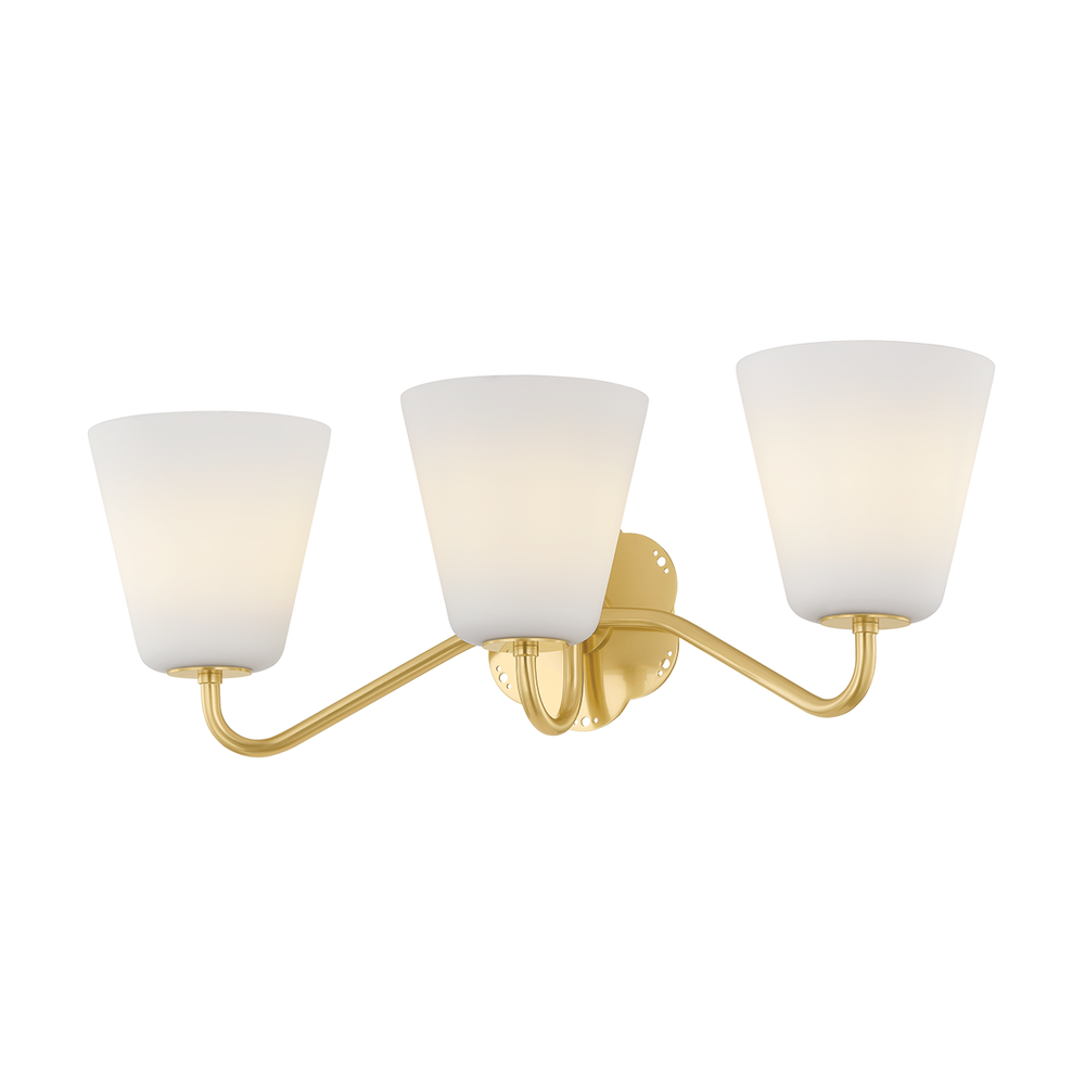 Bathroom Lighting Leonella Bath And Vanity-Aged Brass